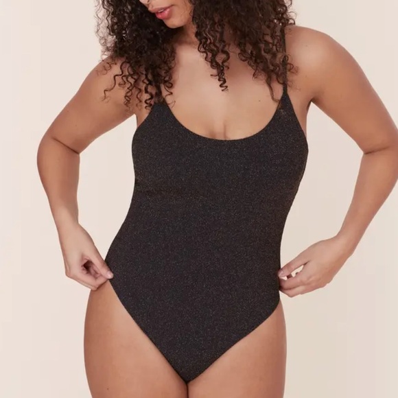 NWT Andie The Liku Metallic One-Piece Swimsuit Size Small - Picture 2 of 6
